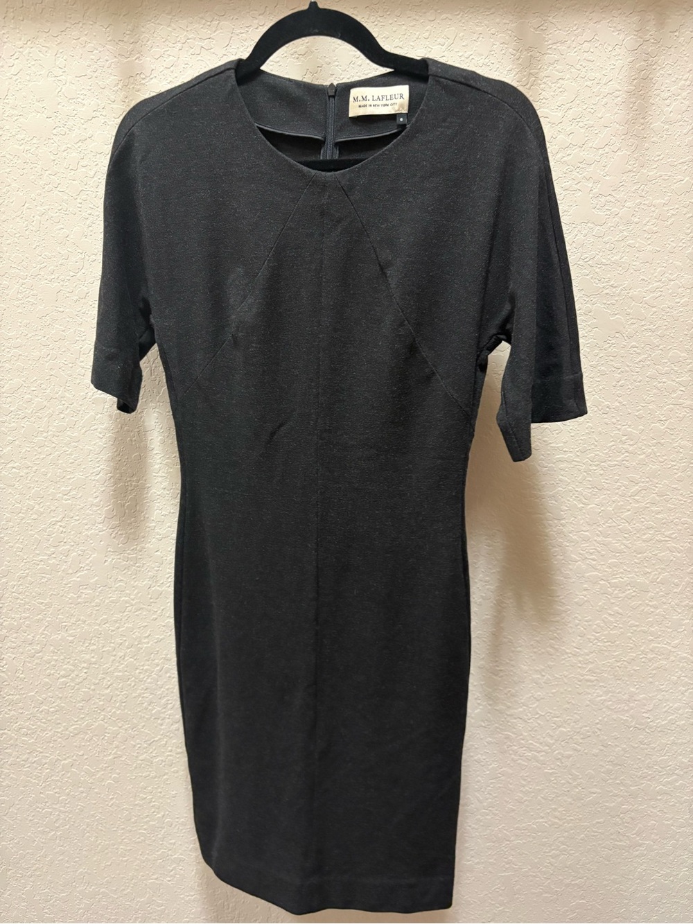 MM Lafleur Charcoal Gray Sheath Dress